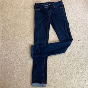 Dark wash women’s jeans